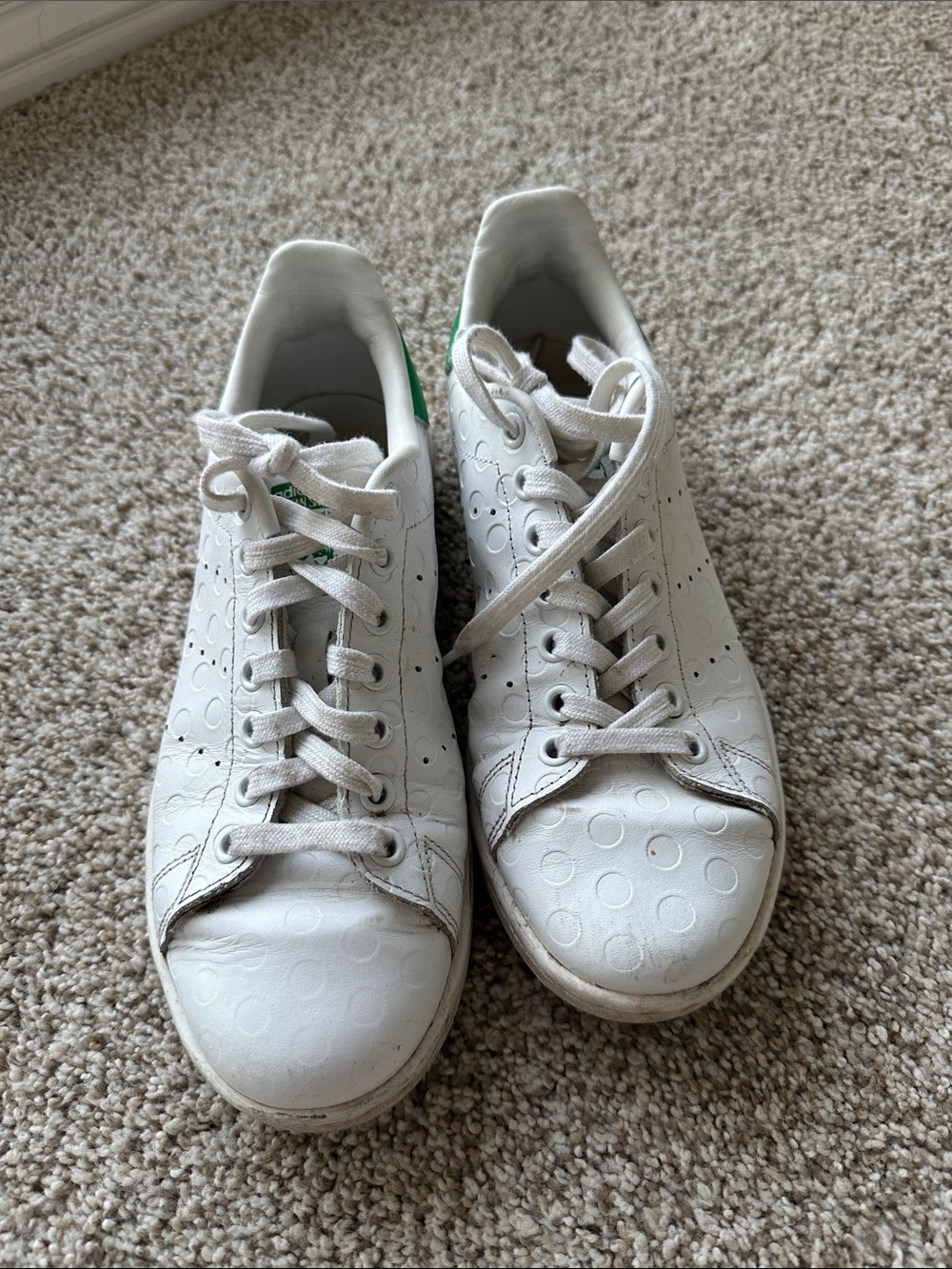 Women's White Stan Smith Lace-Up Sneakers